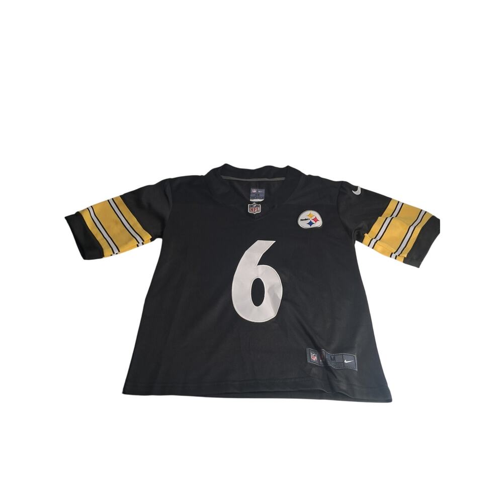 youth Nike Pittsburgh Steelers Patrick Queen #6 black jersey M